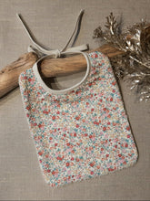 Charger l'image dans la galerie, Bavoir Fleurs rose turquoise