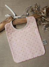 Charger l'image dans la galerie, Bavoir Rose pois roses paillettes