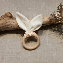 Charger l'image dans la galerie, Anneau de dentition Fleurs rose turquoise