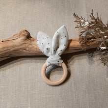 Charger l'image dans la galerie, Anneau de dentition Gris chiné étoiles noires