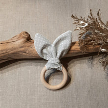 Charger l'image dans la galerie, Anneau de dentition Gris pois blancs