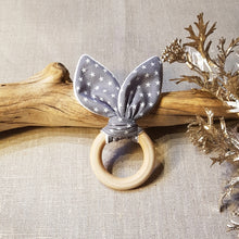 Charger l'image dans la galerie, Anneau de dentition Gris foncé étoiles blanches