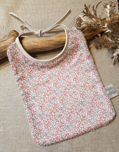 Charger l'image dans la galerie, Bavoir Liberty Eloïse rose turquoise