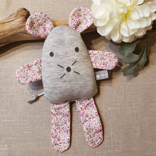 Charger l'image dans la galerie, Doudou souris Fleurs sevenberry rose parme