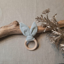 Charger l'image dans la galerie, Anneau de dentition double gaze vert menthe