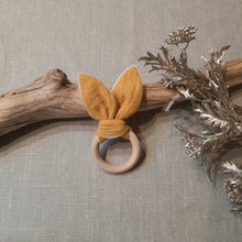 Charger l'image dans la galerie, Anneau de dentition double gaze moutarde