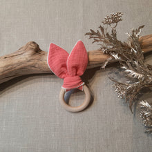 Charger l'image dans la galerie, Anneau de dentition double gaze corail