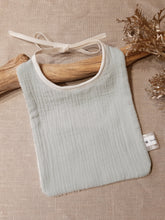 Charger l'image dans la galerie, Bavoir Double gaze vert menthe