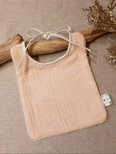 Charger l'image dans la galerie, Bavoir Double gaze rose pâle
